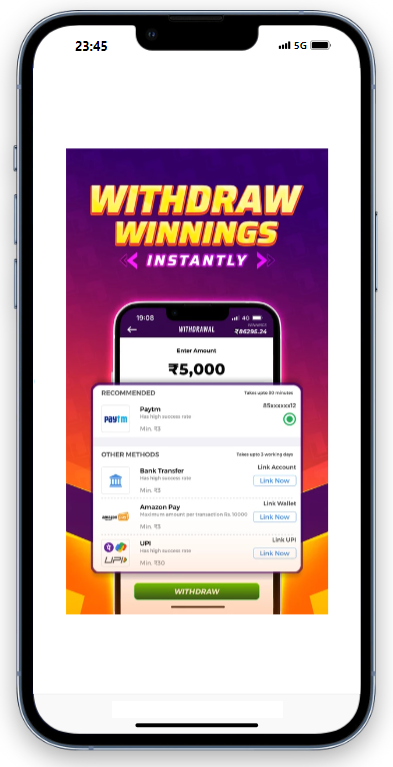 Instant Withdraw